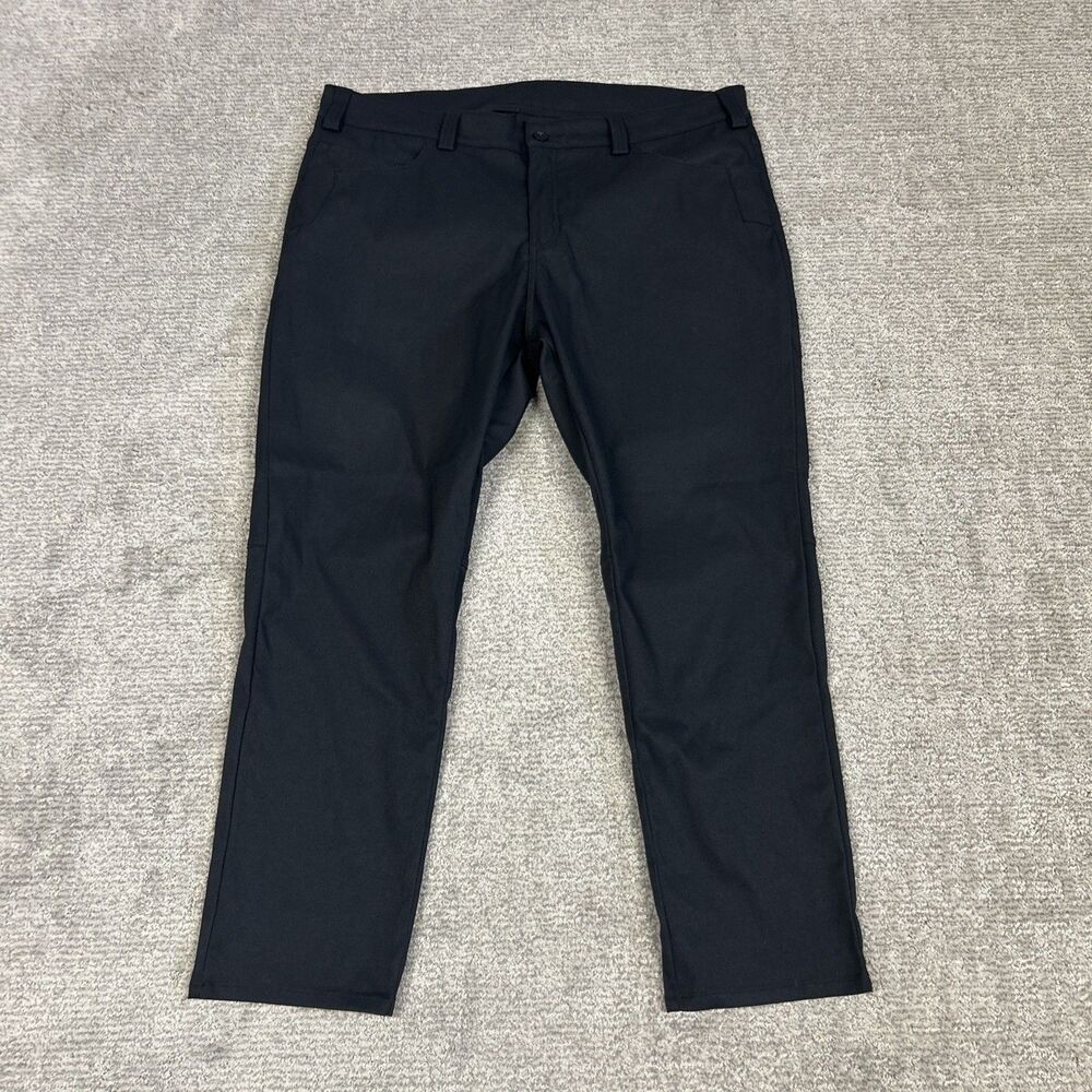 TrueWerk Pants Mens 40x30 Black Lightweight EDO Workwear Stretch Utility Trouser